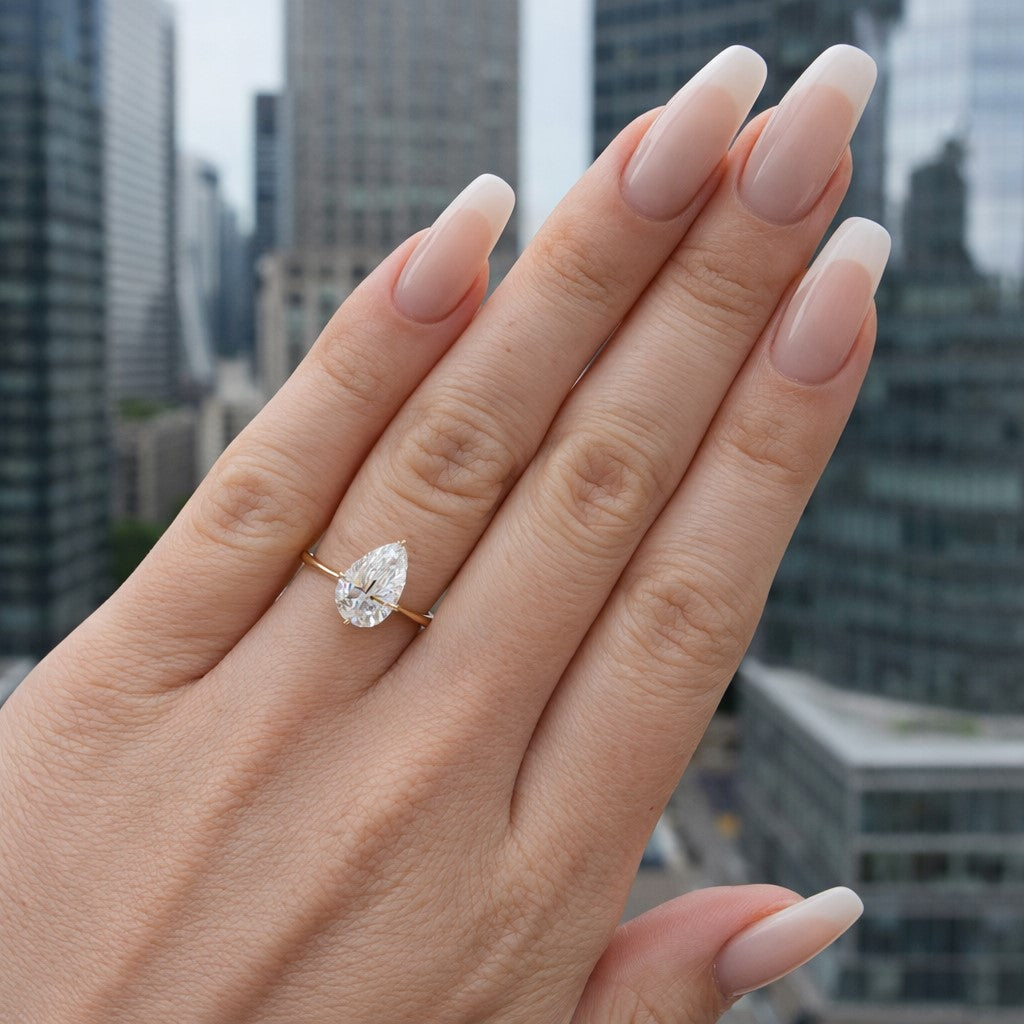 טבעת אירוסין "לורי" זהב צהוב