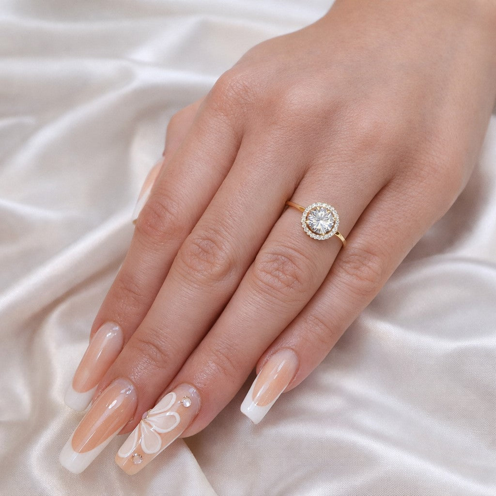 טבעת יהלומים "ליסה" זהב צהוב