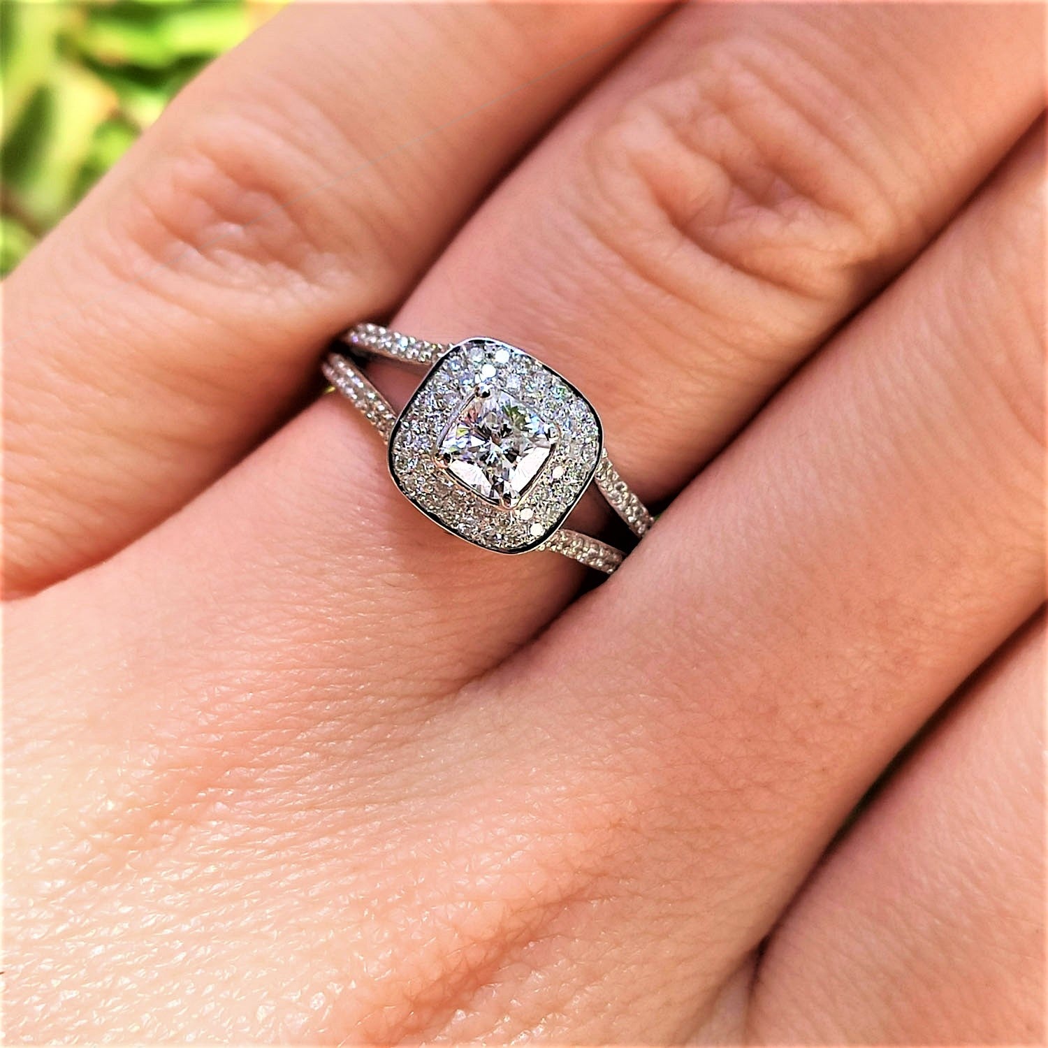 טבעת אירוסין "אלכסיס" זהב לבן