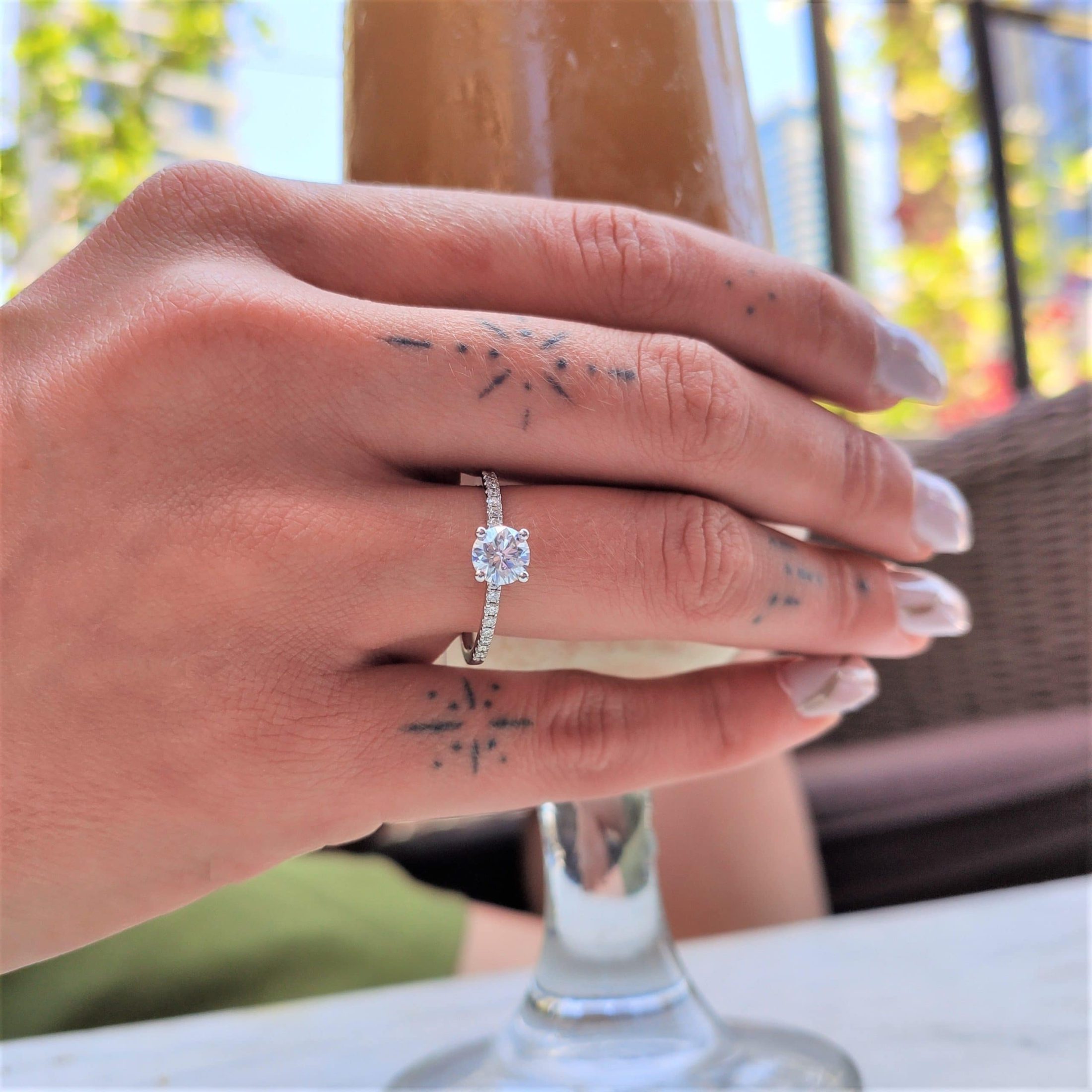 טבעת אירוסין "קרול" זהב צהוב