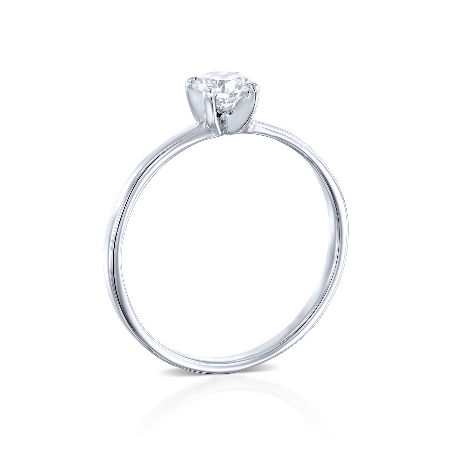 טבעת אירוסין "אנט" זהב לבן