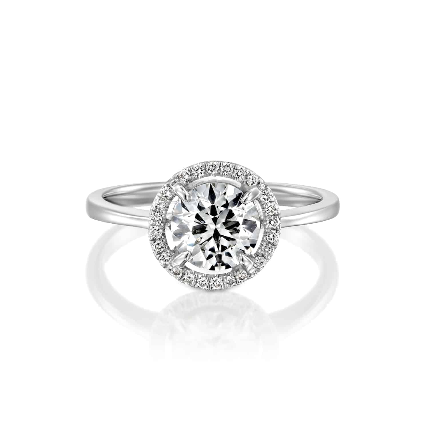 טבעת אירוסין "ליסה" זהב לבן