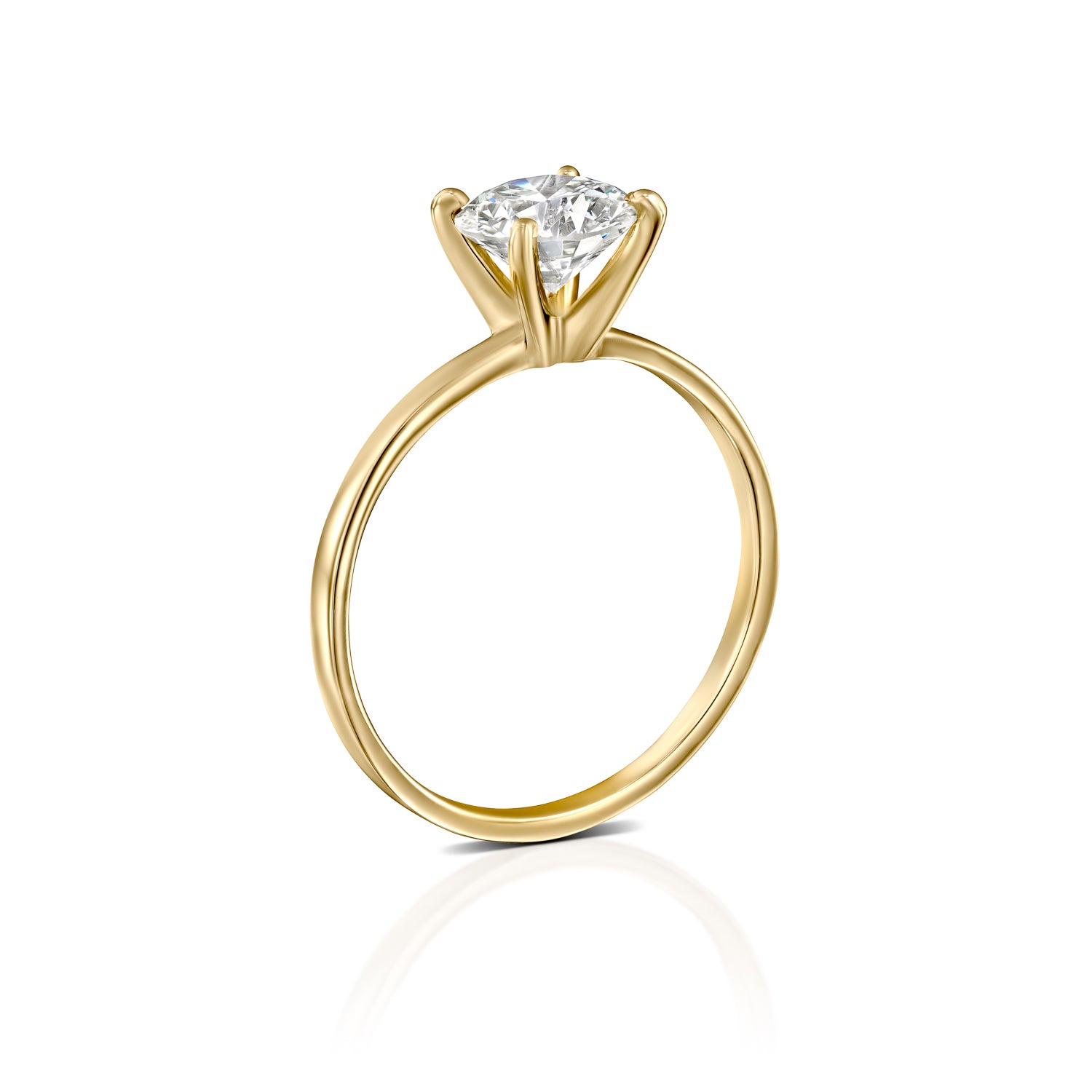 טבעת אירוסין "אנה" זהב צהוב