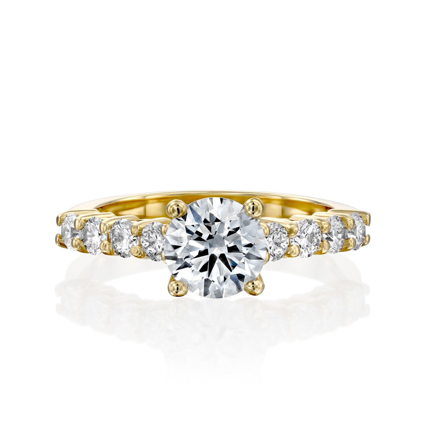 טבעת אירוסין "אן" זהב צהוב