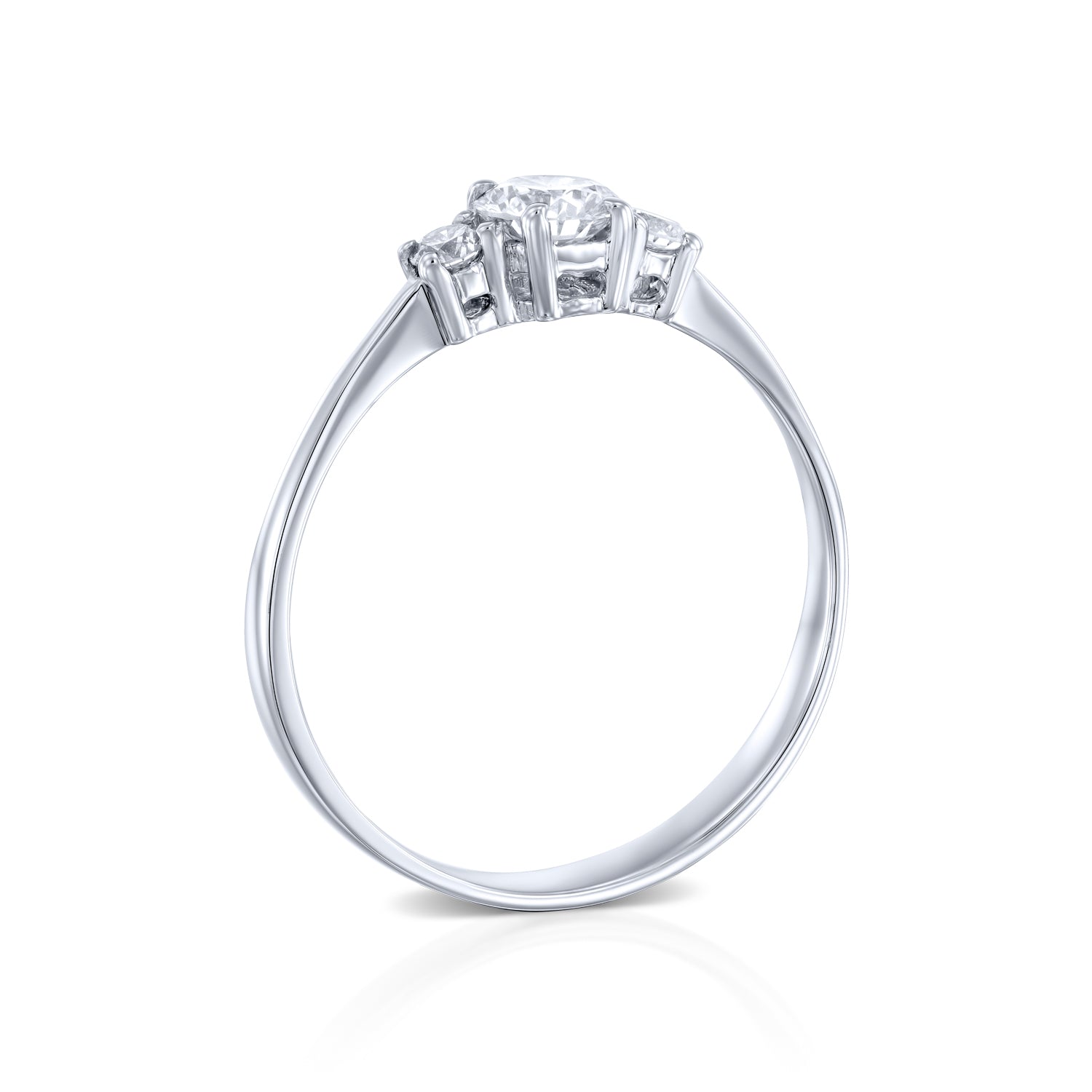 טבעת אירוסין "נואל" זהב לבן