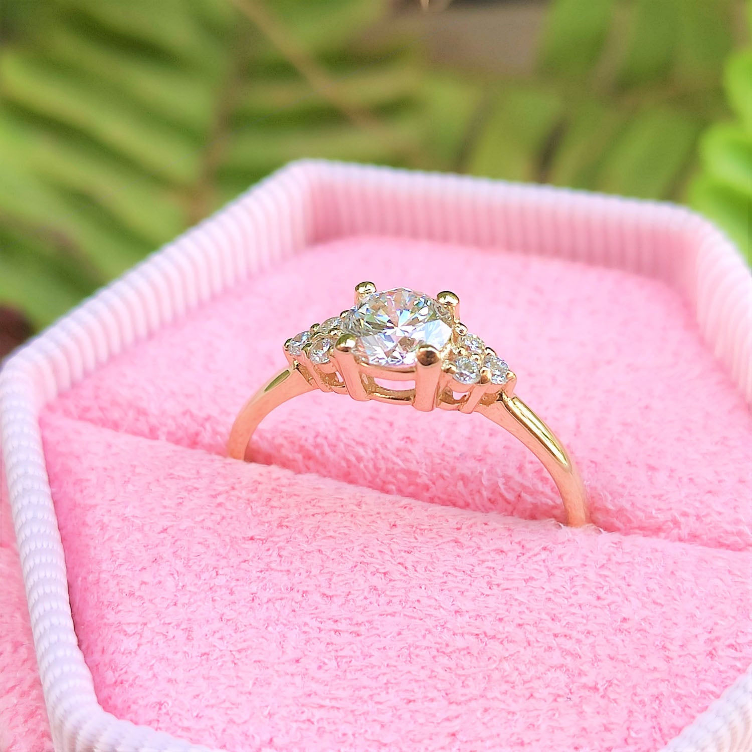 טבעת יהלום "אליסה" זהב צהוב