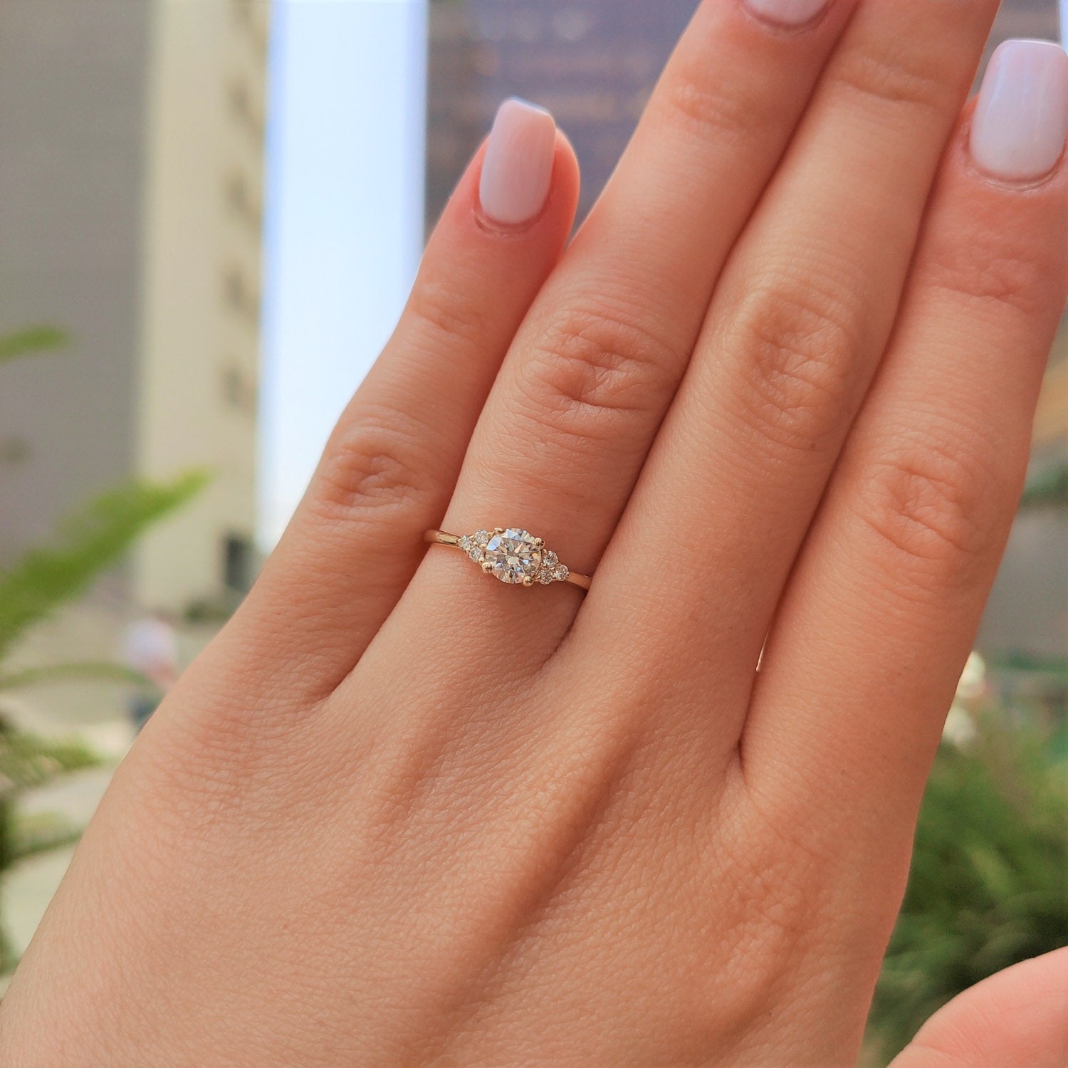 טבעת יהלום "אליסה" זהב צהוב