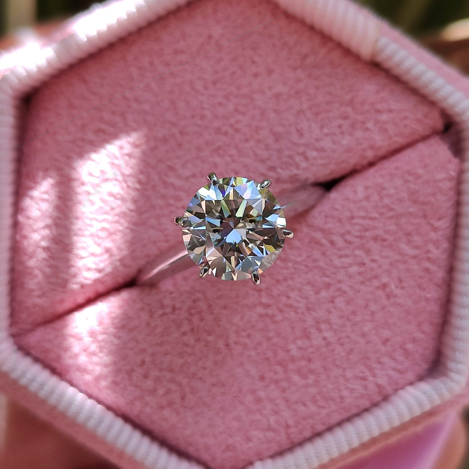 טבעת אירוסין סוליטר "הלן" זהב לבן