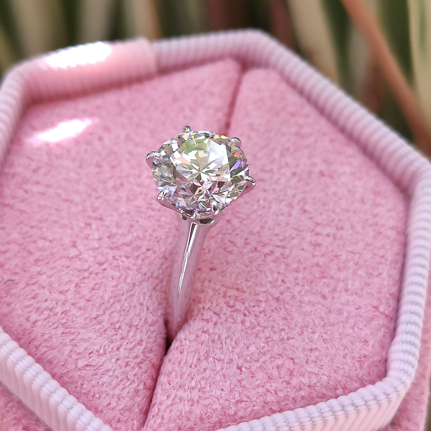 טבעת אירוסין סוליטר "הלן" זהב לבן