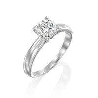 טבעת יהלום "ויקטוריה" זהב לבן