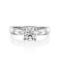 טבעת יהלום "ויקטוריה" זהב לבן