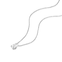 שרשרת יהלום מעבדה טיפה 5 קראט זהב לבן