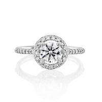 טבעת אירוסין "קלייר" זהב לבן