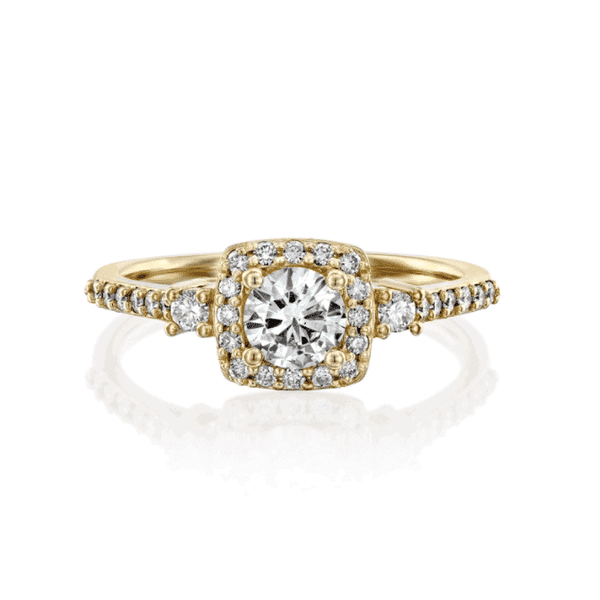 טבעת אירוסין זהב צהוב ברנדה