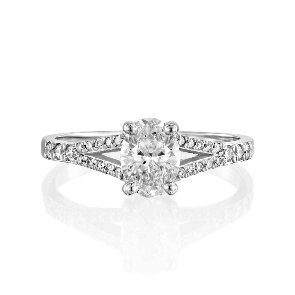 טבעת אירוסין "לורן" זהב צהוב