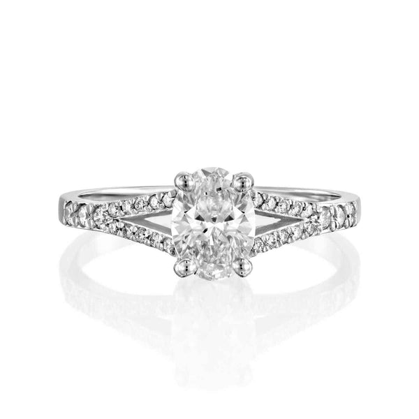 טבעת אירוסין "לורן" זהב צהוב