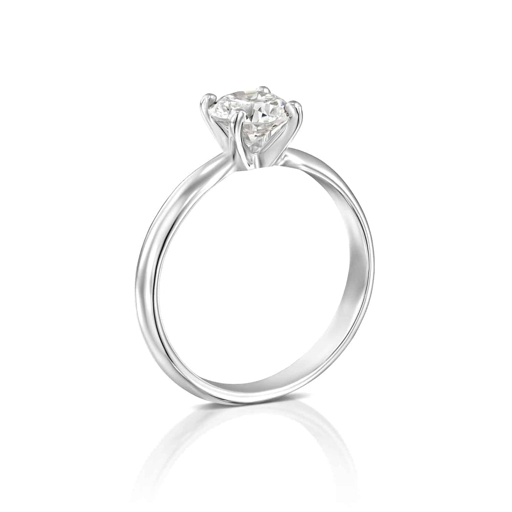 טבעת אירוסין "ברנדה" זהב לבן