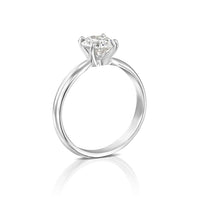 טבעת אירוסין "ברנדה" זהב לבן