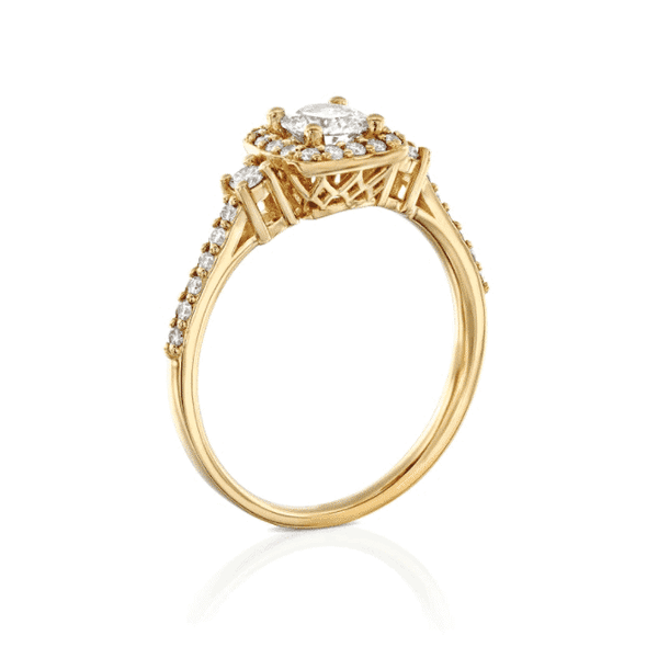 טבעת אירוסין זהב לבן ברנדה