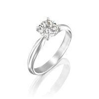 טבעת אירוסין "ברנדה" זהב לבן