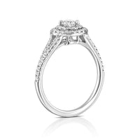 טבעת אירוסין "קפרי" זהב לבן