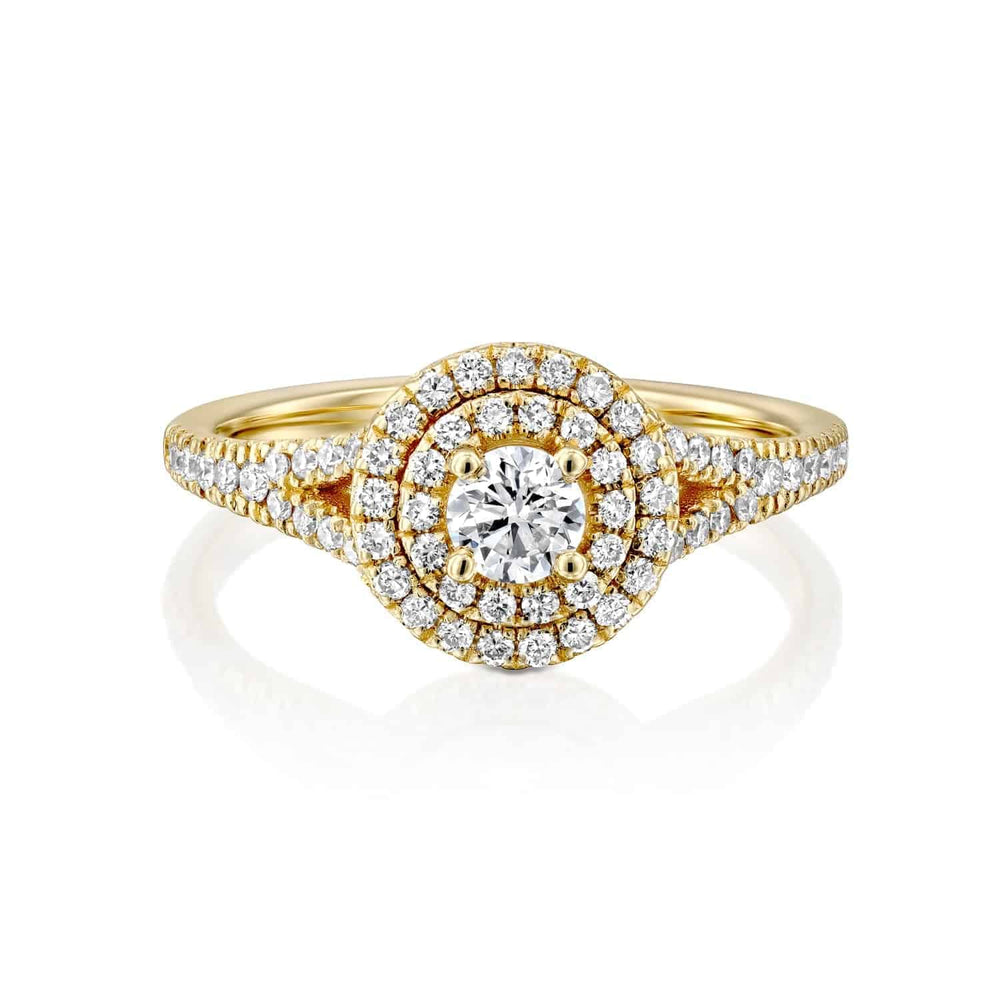 טבעת אירוסין "קפרי" זהב צהוב