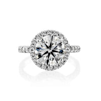 טבעת יהלומים "קריסטין" זהב לבן