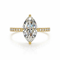 טבעת יהלום מרקיזה אריא בעיצוב קלאסי
