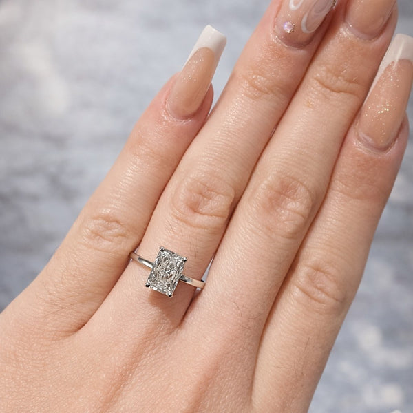 טבעת אירוסין "רדיאנט" זהב צהוב