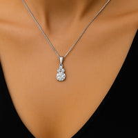 שרשרת כתר יהלומים זהב לבן