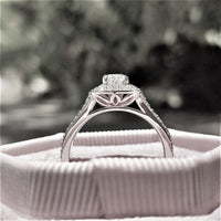 טבעת אירוסין "אלכסיס" זהב לבן