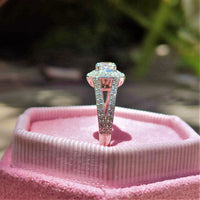 טבעת אירוסין "אלכסיס" זהב לבן