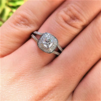 טבעת אירוסין "אלכסיס" זהב לבן