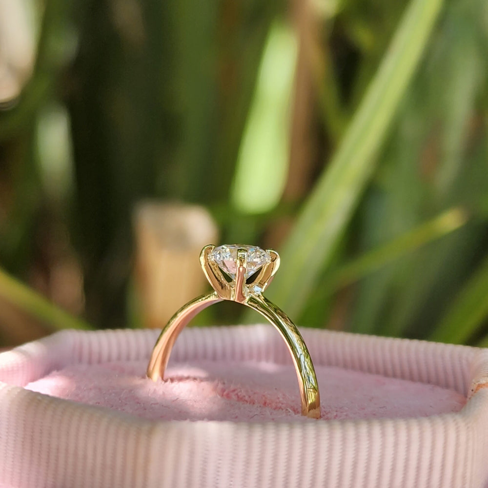 טבעת אירוסין "אנה" זהב צהוב