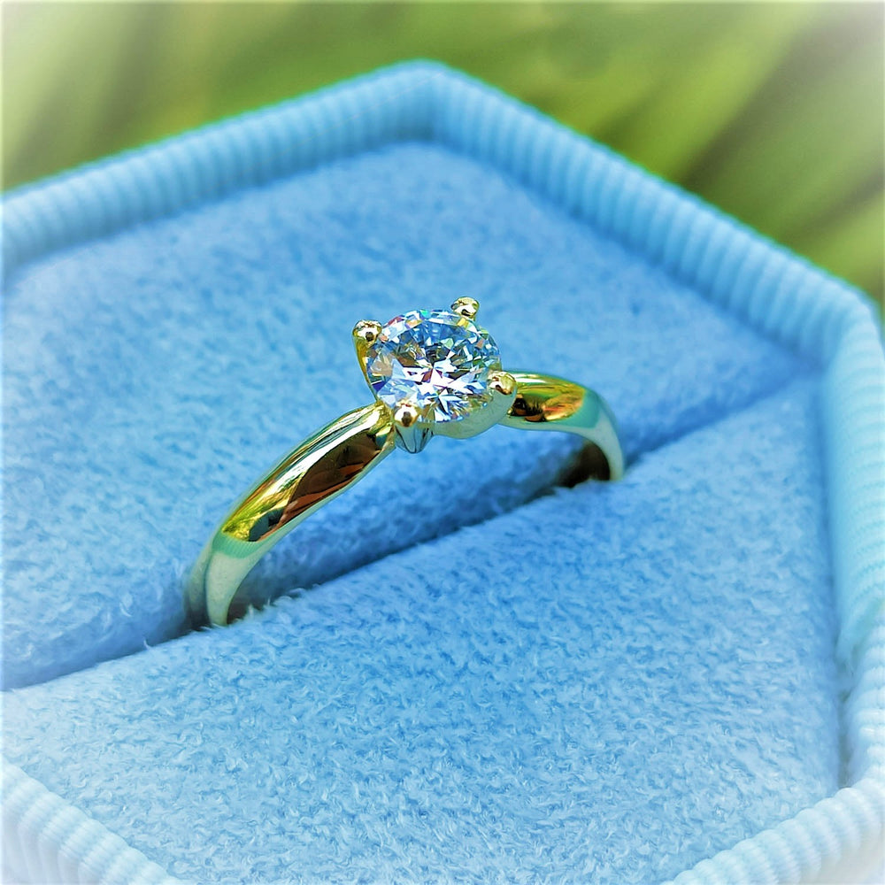 טבעת אירוסין "ברנדה" זהב צהוב