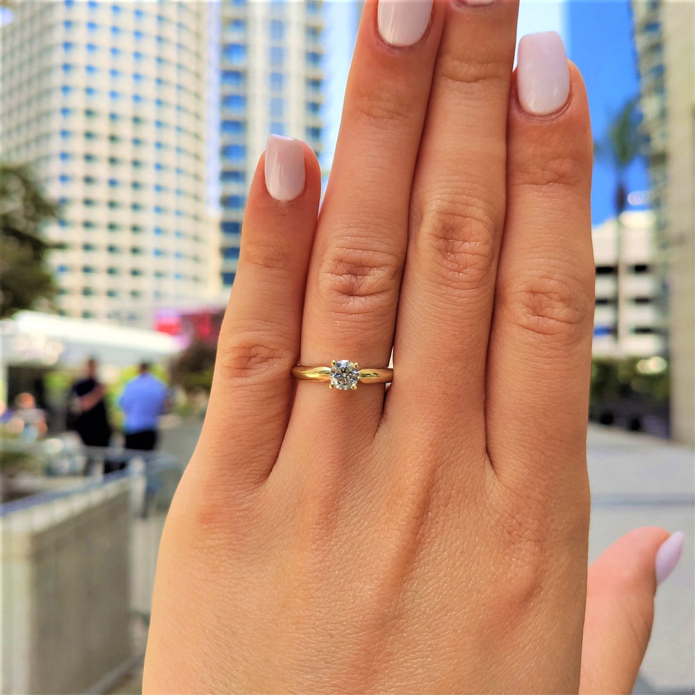 טבעת אירוסין "ברנדה" זהב צהוב