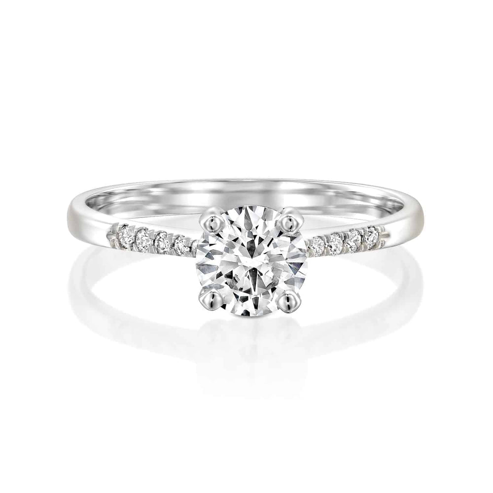 טבעת אירוסין "אנדריאה" זהב לבן