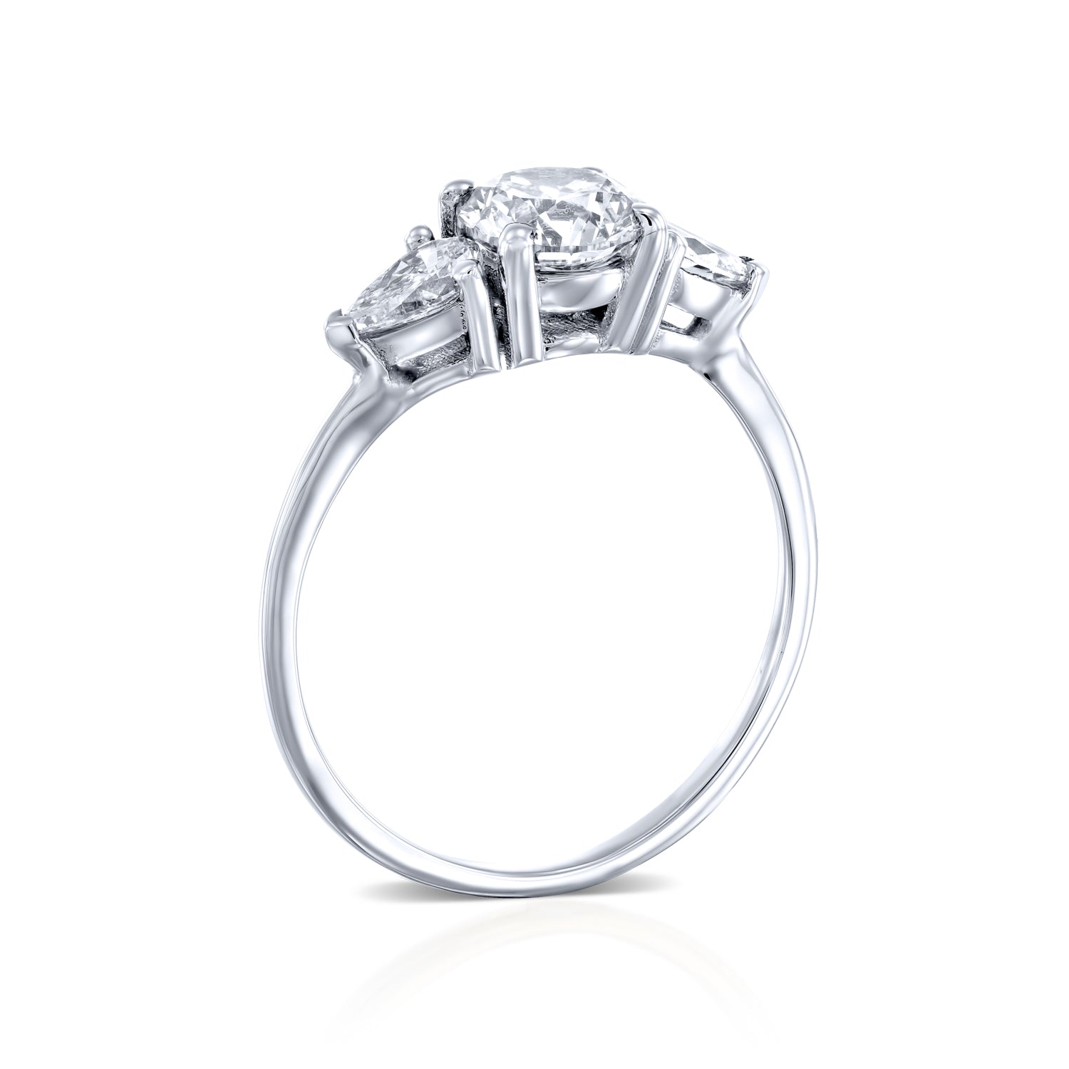 טבעת יהלומים "גלוריה" זהב לבן