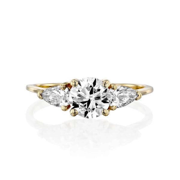 טבעת יהלומים "גלוריה" זהב צהוב