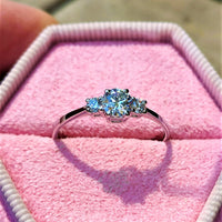 טבעת אירוסין "נואל" זהב לבן