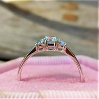 טבעת אירוסין "נואל" זהב לבן