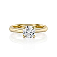 טבעת יהלום מעבדה "ליב" זהב צהוב