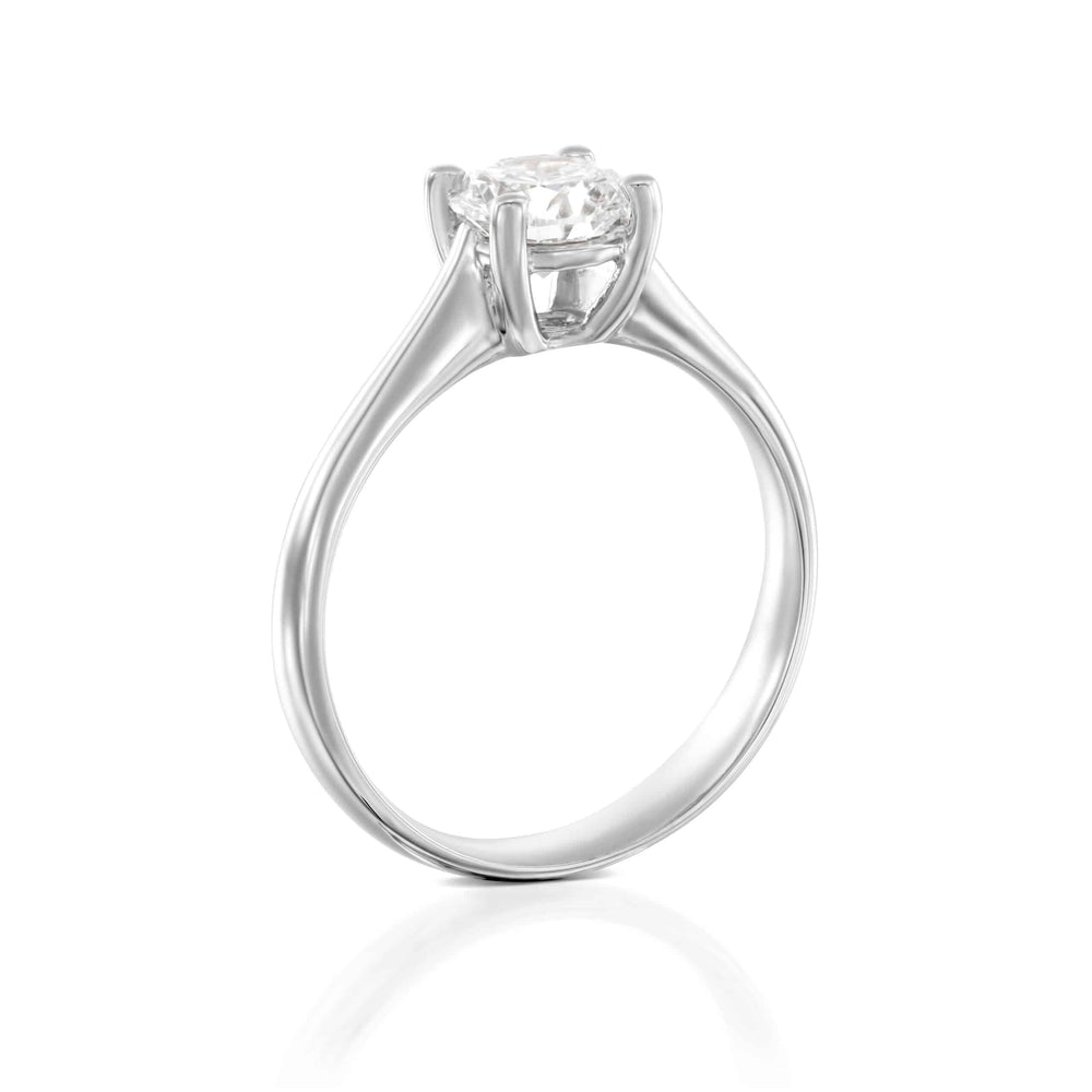 טבעת אירוסין "ליב" זהב לבן