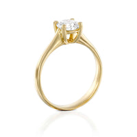 טבעת יהלום מעבדה "ליב" זהב צהוב