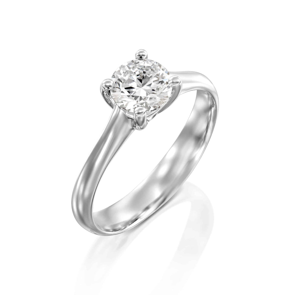 טבעת אירוסין "ליב" זהב לבן