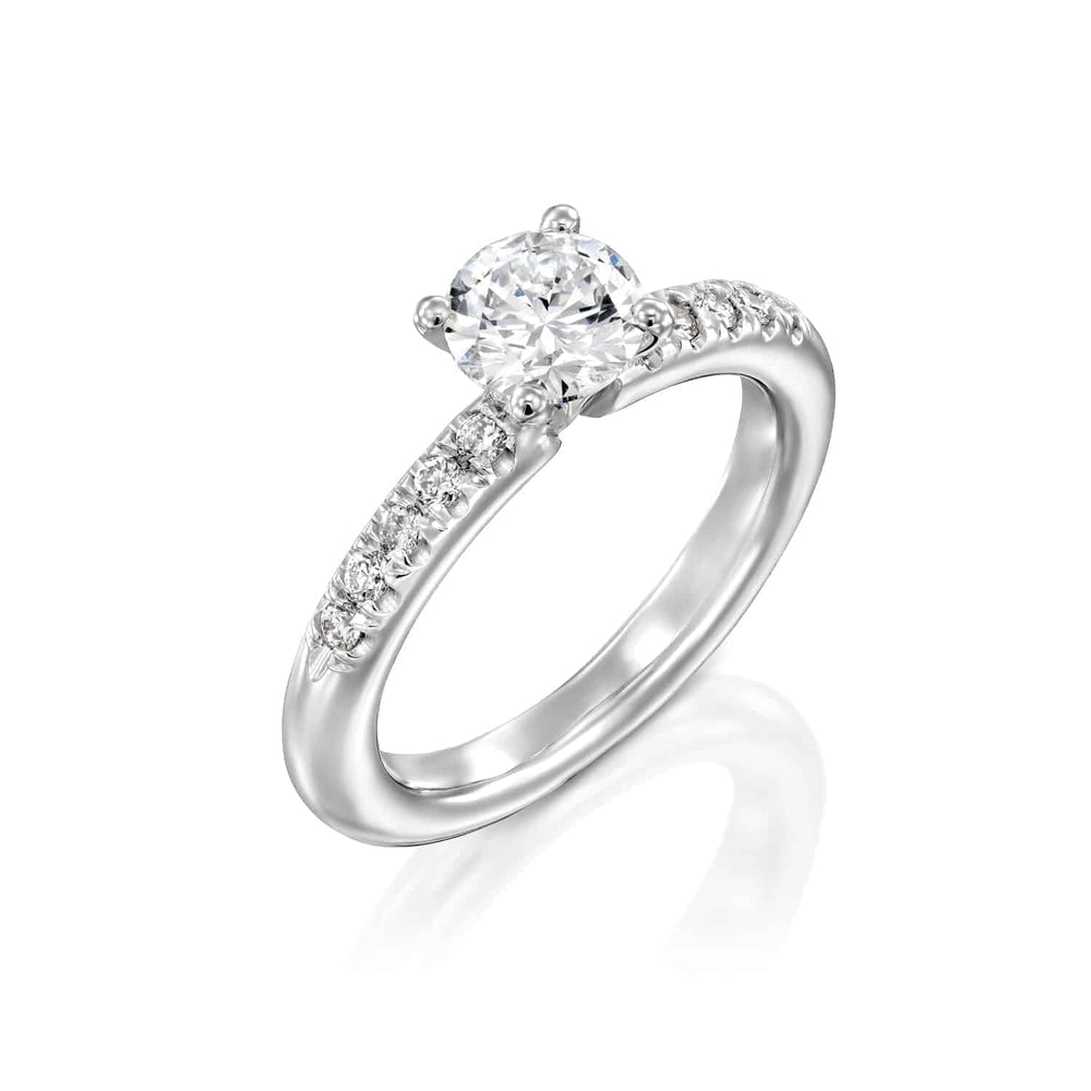 טבעת יהלום "סקיי" זהב לבן