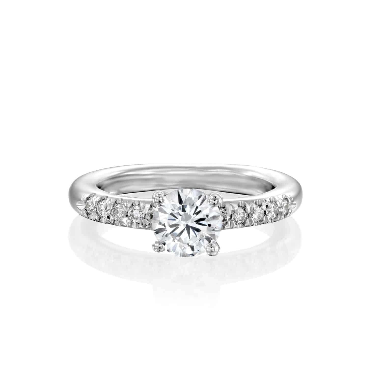 טבעת יהלום "סקיי" זהב לבן