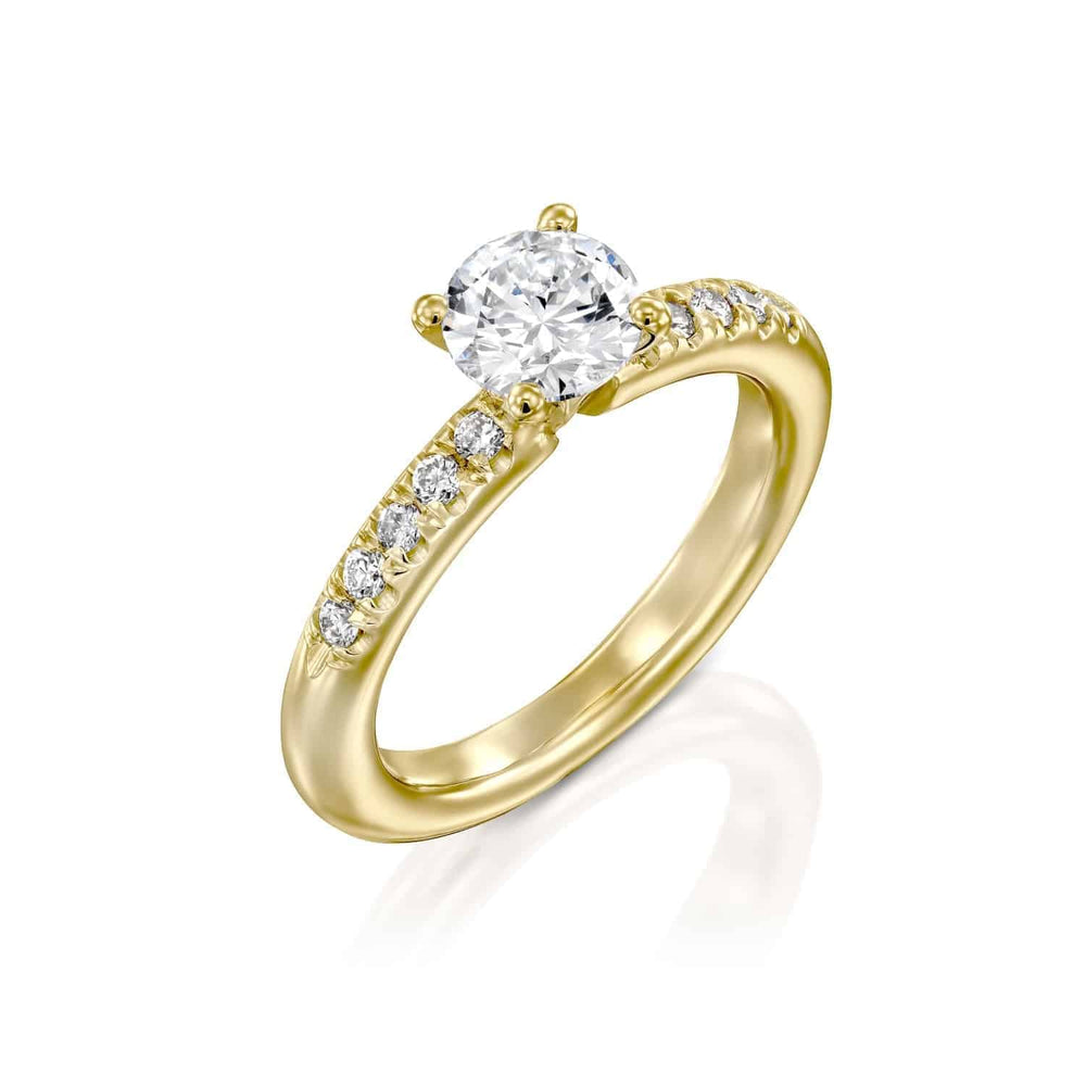 טבעת יהלום "סקיי" זהב צהוב