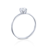 טבעת אירוסין "אנט" זהב לבן