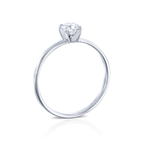 טבעת אירוסין "אנט" זהב לבן